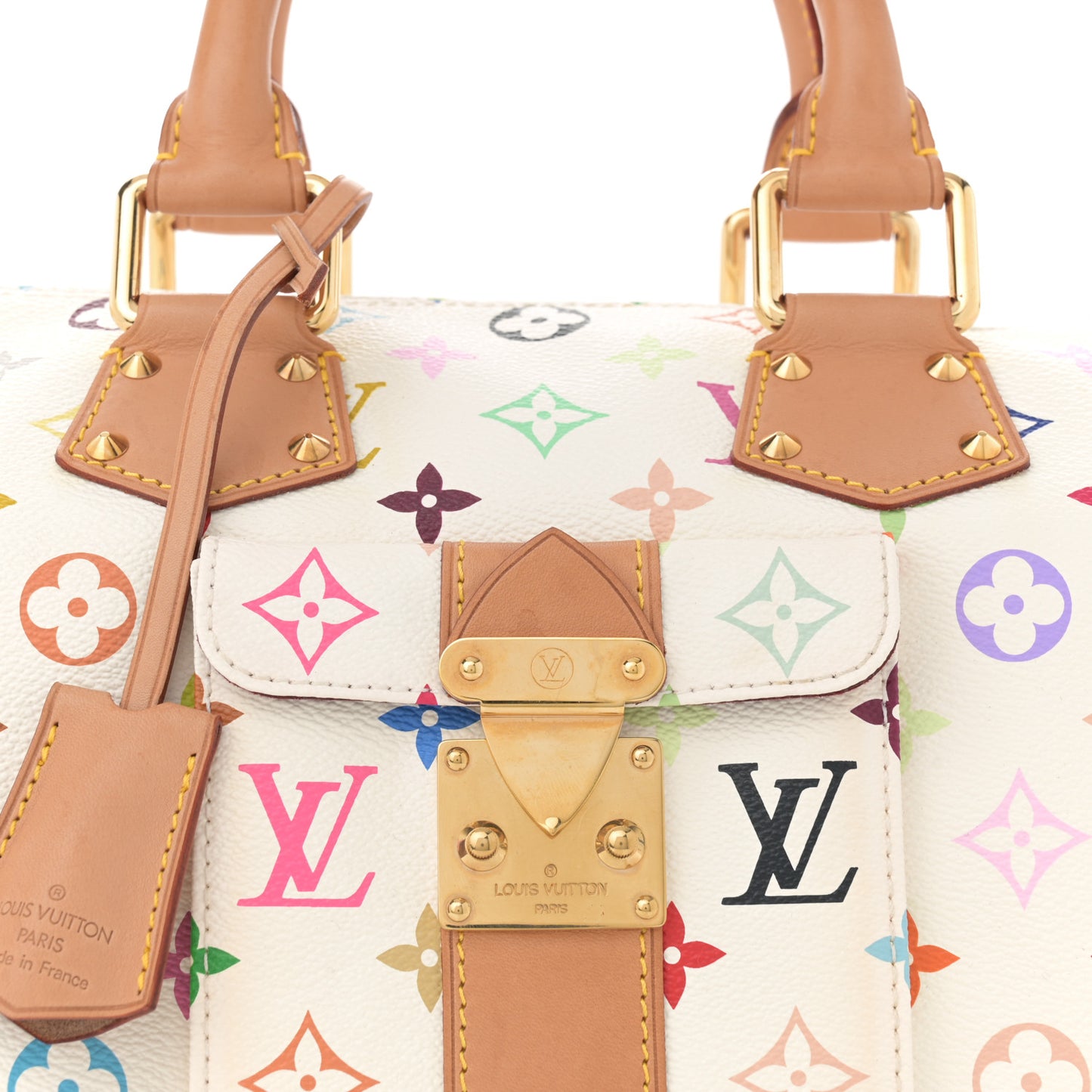 Monogram Multicolor Speedy 30 White