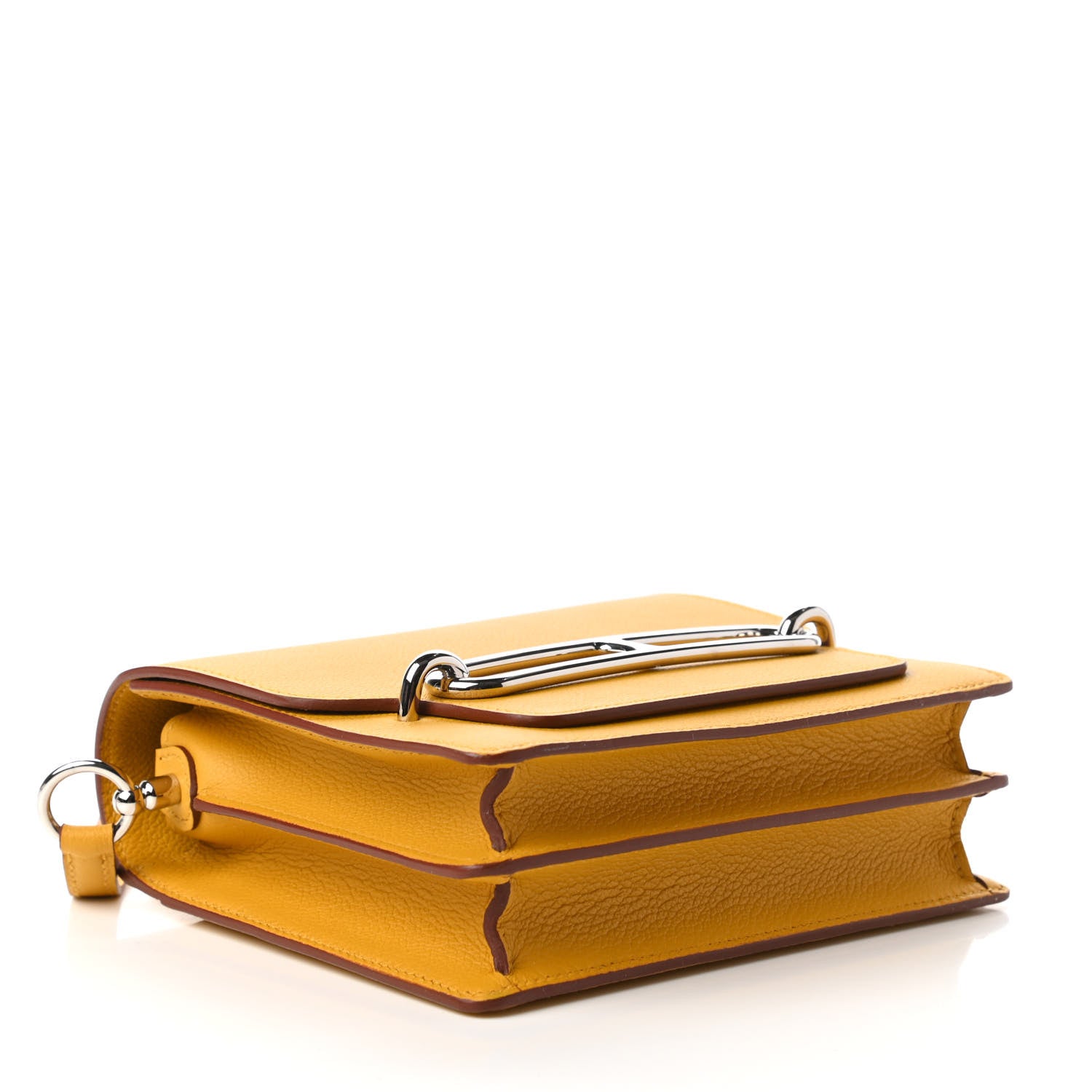 Hermes Evercolor Mini Sac Roulis Jaune Ambre 4 of 10