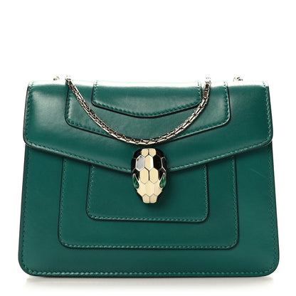 Bulgari Calfskin Serpenti Forever Crossbody Bag Emerald Green 2 of 10