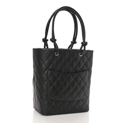 Chanel Calfskin Quilted Medium Cambon Tote Black 3 of 9