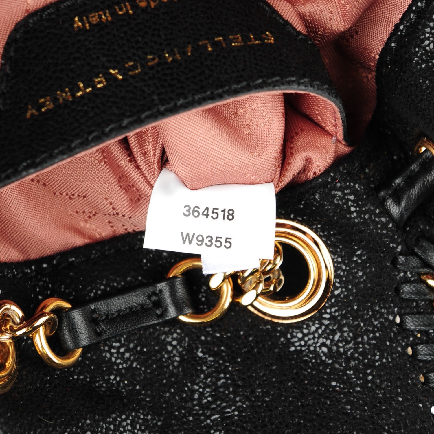 Stella McCartney Shaggy Deer Mini Falabella Backpack Black 7 of 9