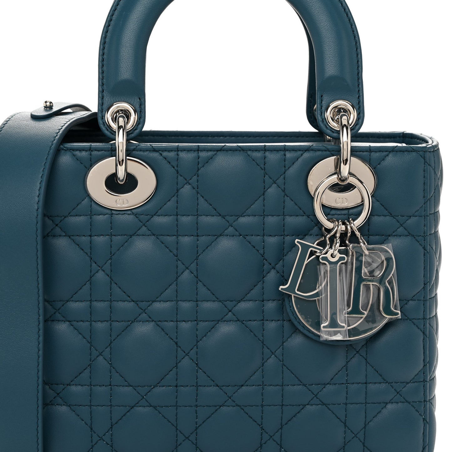 Lambskin Cannage Small My ABCDior Lady Dior Blue