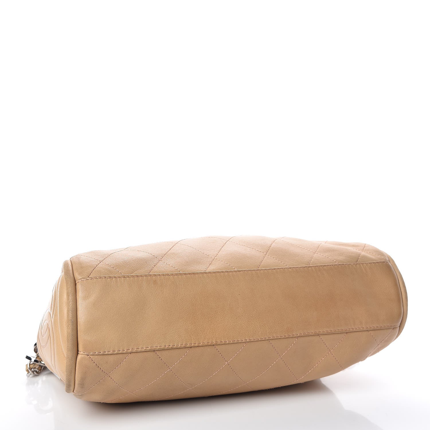 Chanel Lambskin Stitched Medium Ultimate Soft Tote Beige 4 of 16