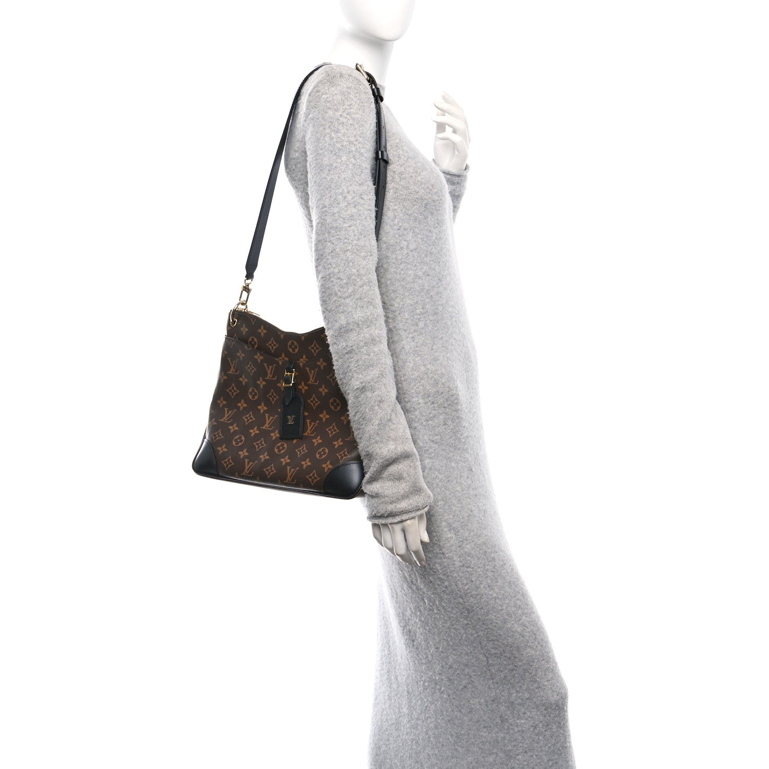 Louis Vuitton Monogram Odeon MM Black 2 of 9