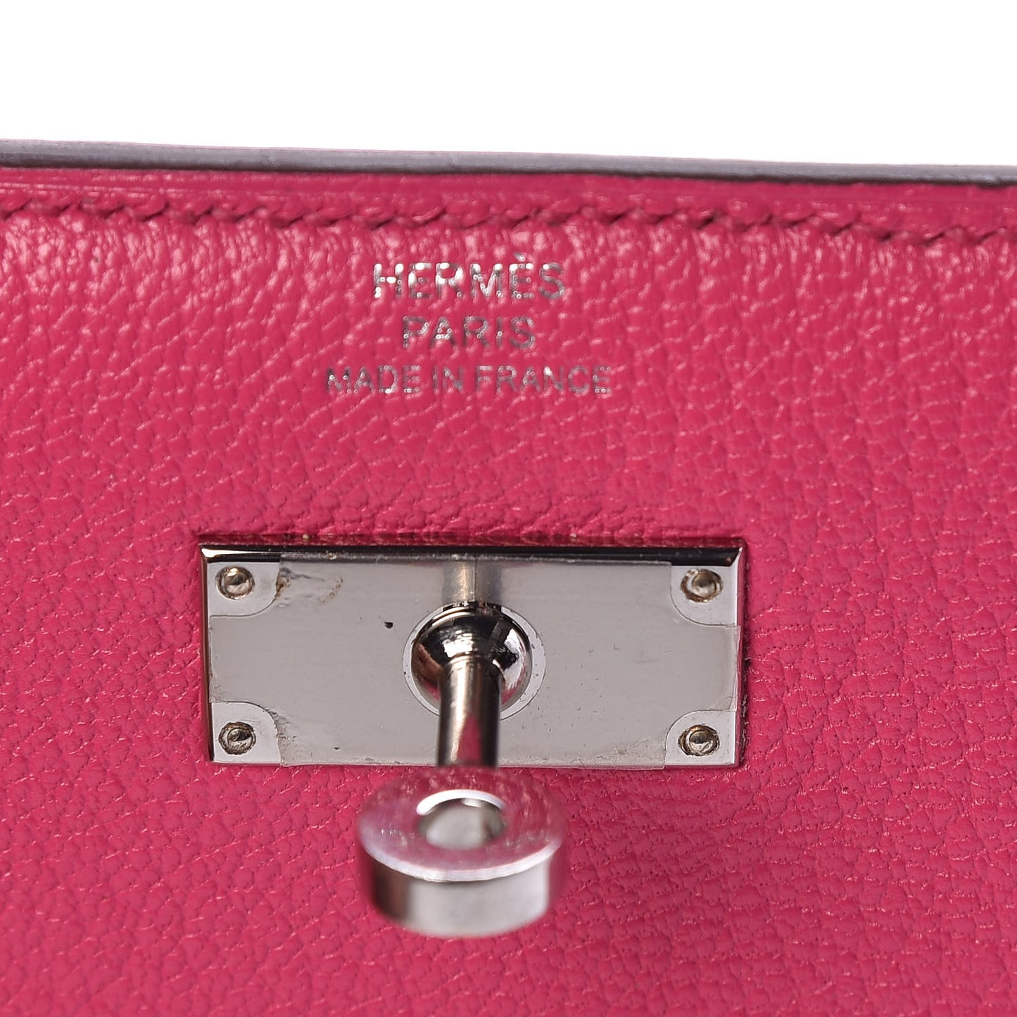 Chevre Mysore Medium Kelly Wallet Rose Shocking
