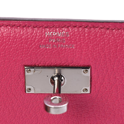 Hermes Chevre Mysore Medium Kelly Wallet Rose Shocking 7 of 8