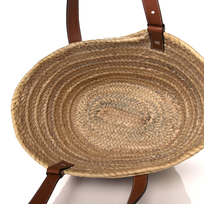 Loewe Raffia Basket Tote Bag Natural Tan 5 of 11