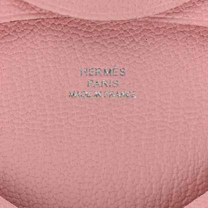 Hermes Chevre Mysore Bastia Coin Purse Rose Sakura 6 of 8