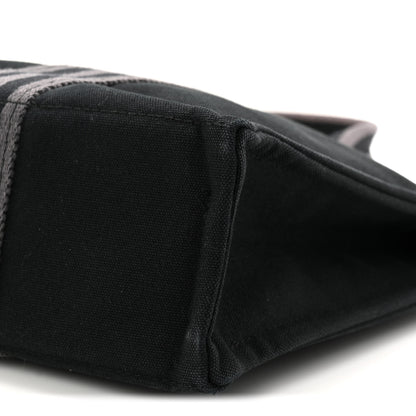 Hermes Canvas Herline PM Tote  Black 17 of 19