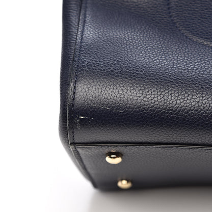 Chanel Grained Calfskin Medium Neo Executive Shopper Tote Dark Blue 12 of 13