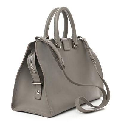 Saint Laurent Calfskin Small Monogram Cabas Grey 3 of 12
