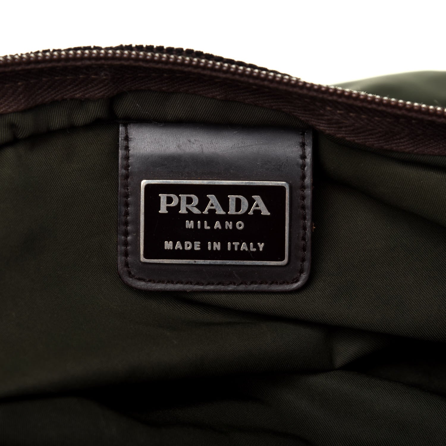 Prada Nylon Vela Flat Messenger Bag Mimetico 6 of 22