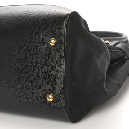 Salvatore Ferragamo Nylon Batik Small Tote Black 9 of 13