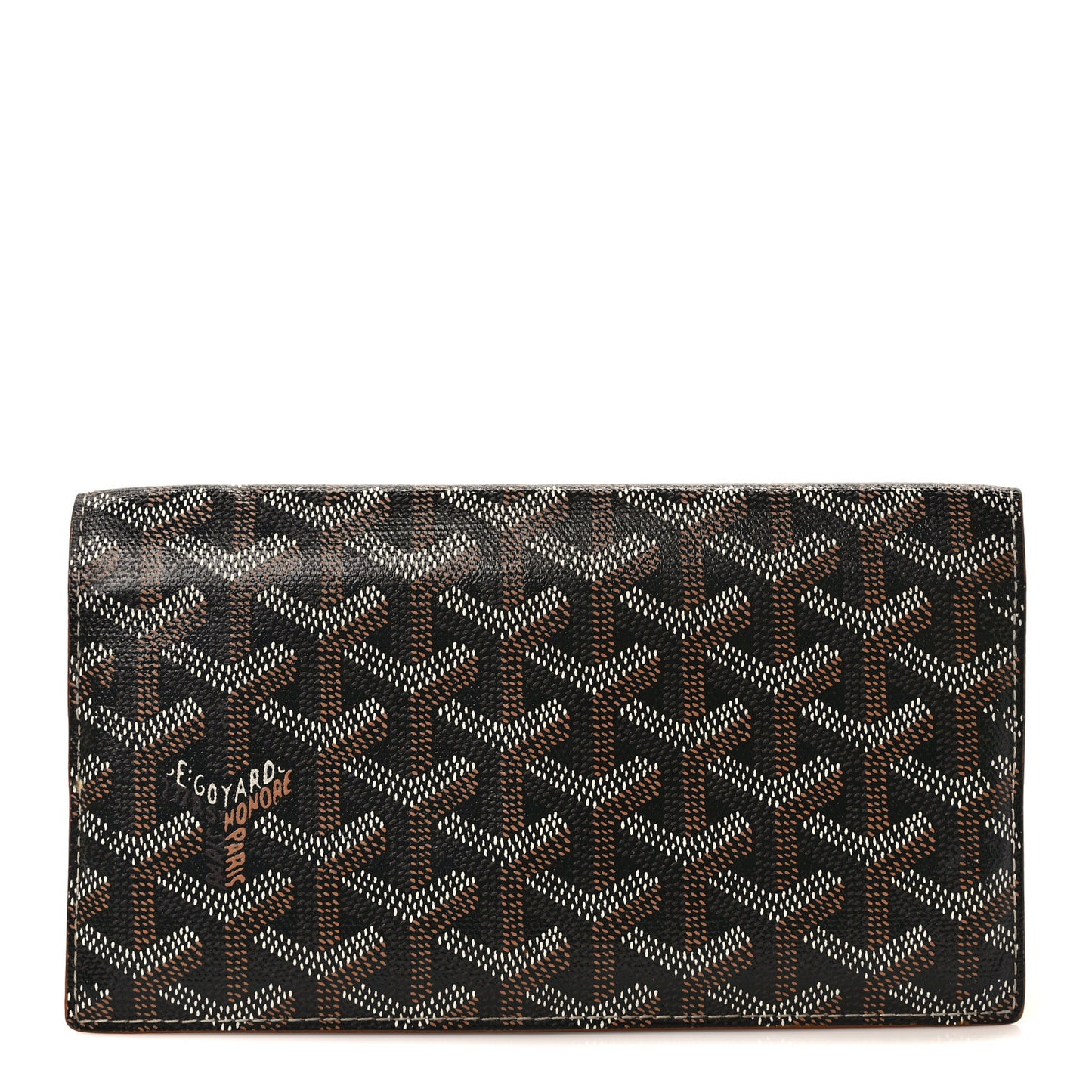 Goyardine Richelieu Wallet Black Gold