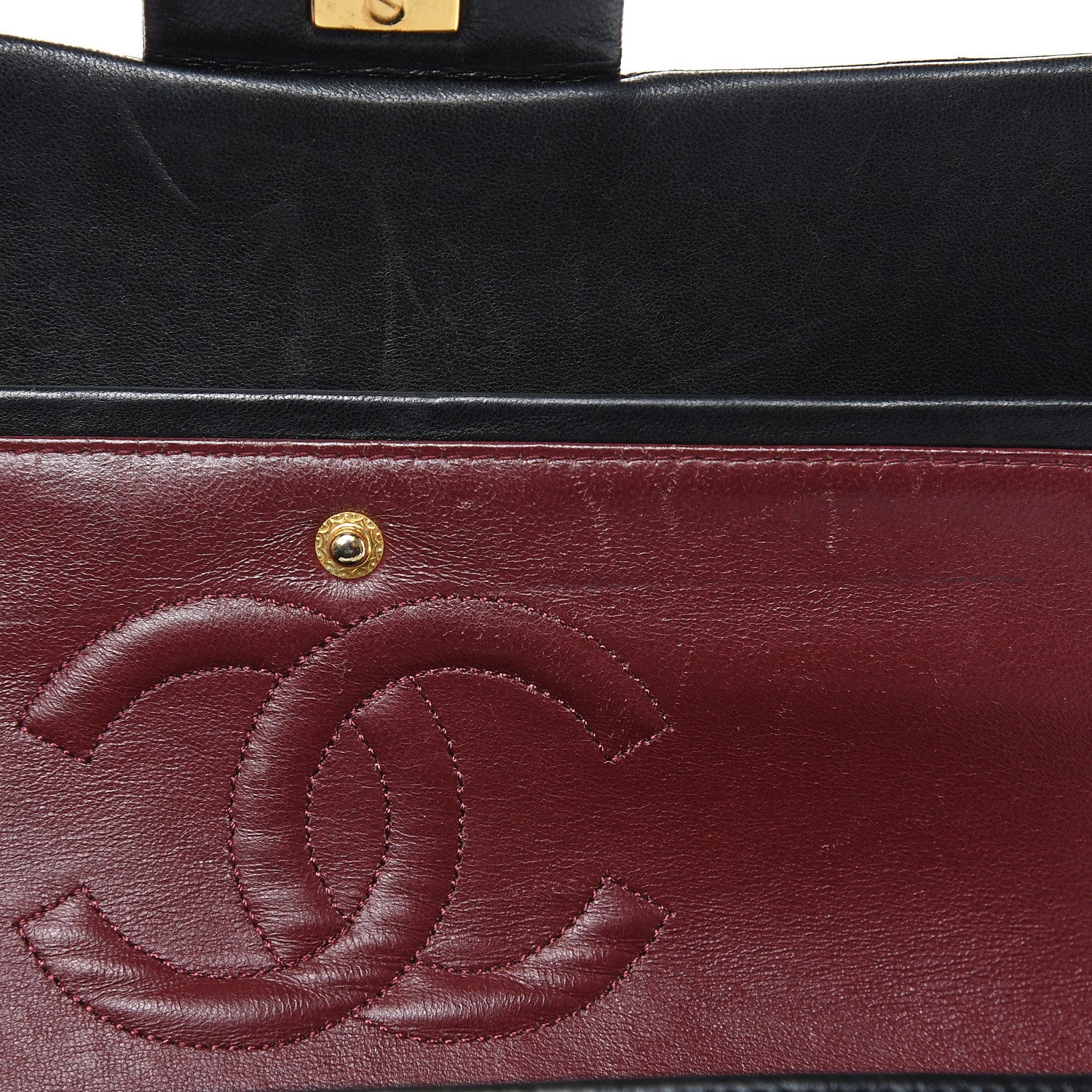 Chanel Lambskin Quilted Medium Double Flap Black 20 of 22