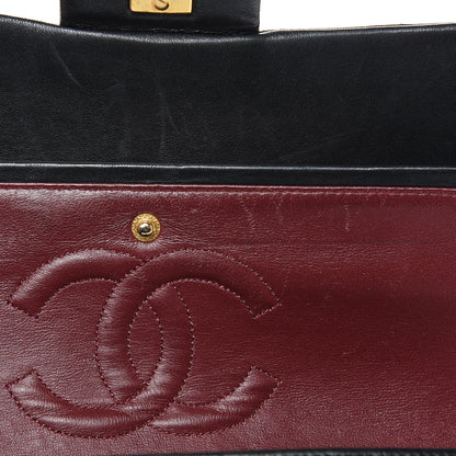 Chanel Lambskin Quilted Medium Double Flap Black 20 of 22
