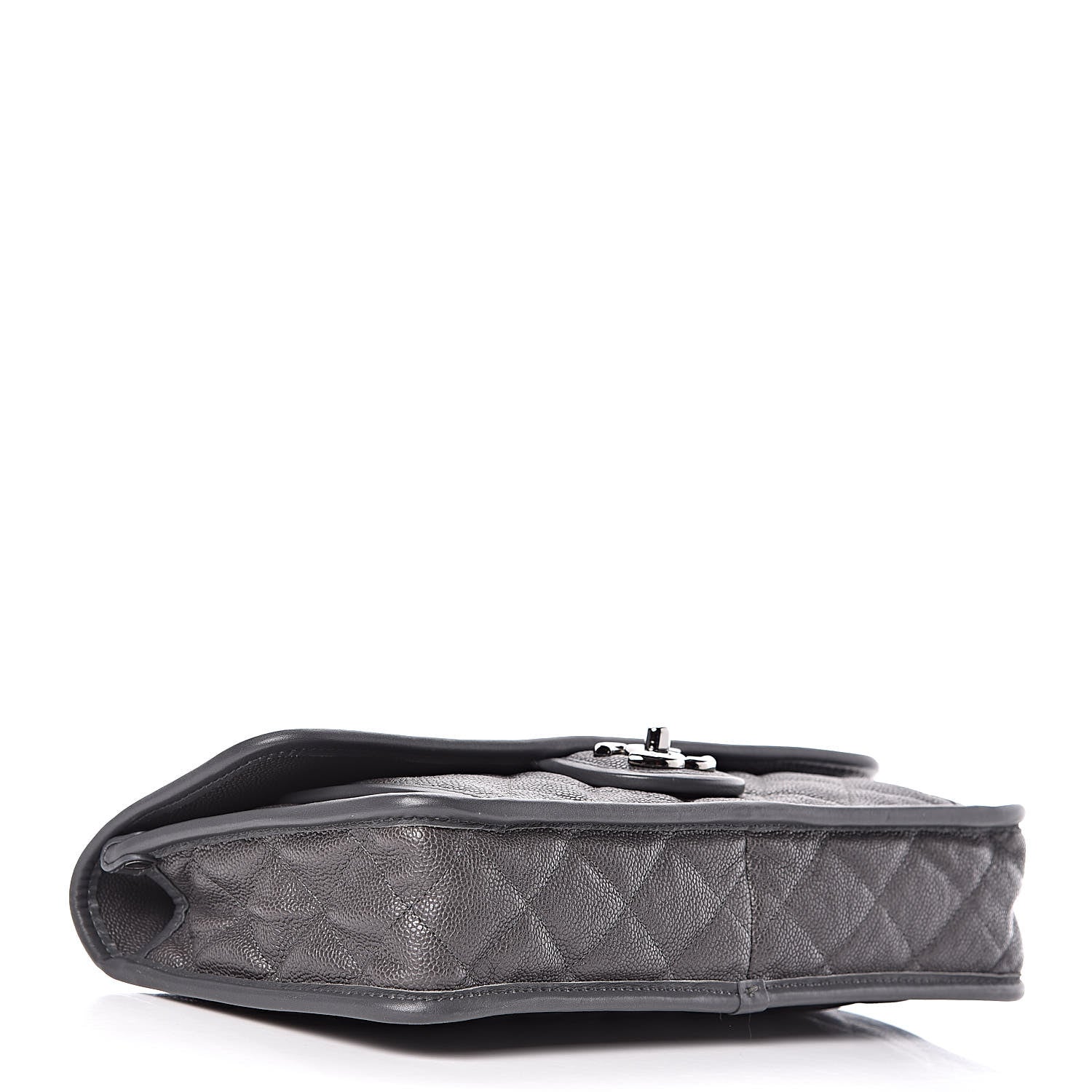 Chanel Caviar Quilted Large French Riviera Flap Dark Grey 4 of 14