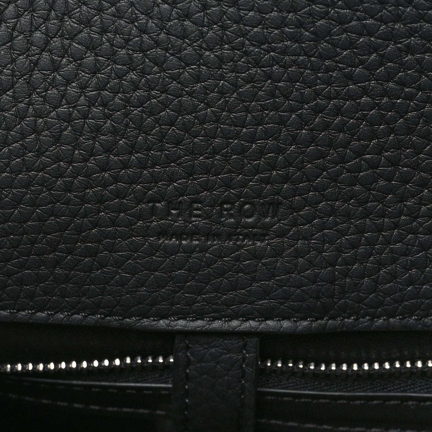 The Row Grained Calfskin Margaux Shoulder 12 Black 6 of 9