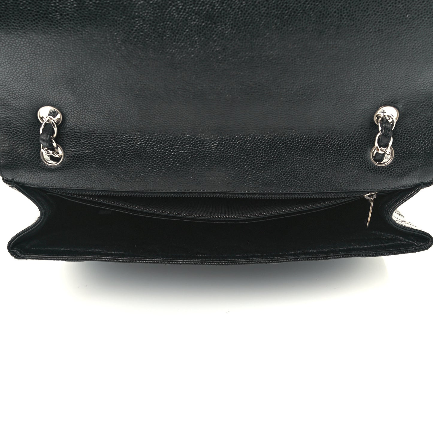 Caviar Quilted Maxi Single Flap Black