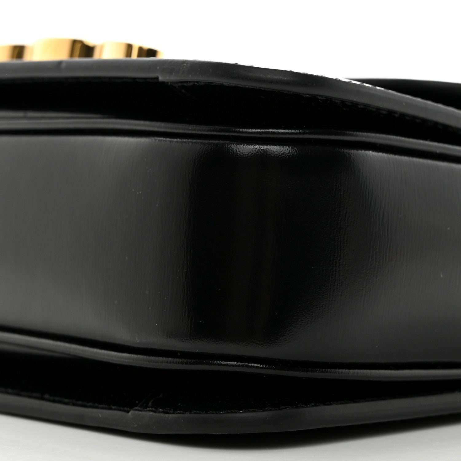 Celine Shiny Calfskin Teen Triomphe Black 10 of 10