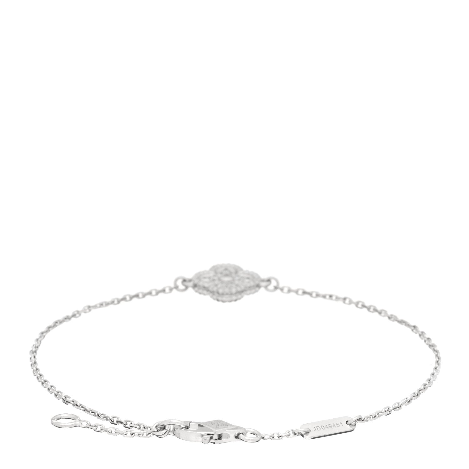 Van Cleef & Arpels 18K White Gold Diamond Sweet Alhambra Bracelet 2 of 3