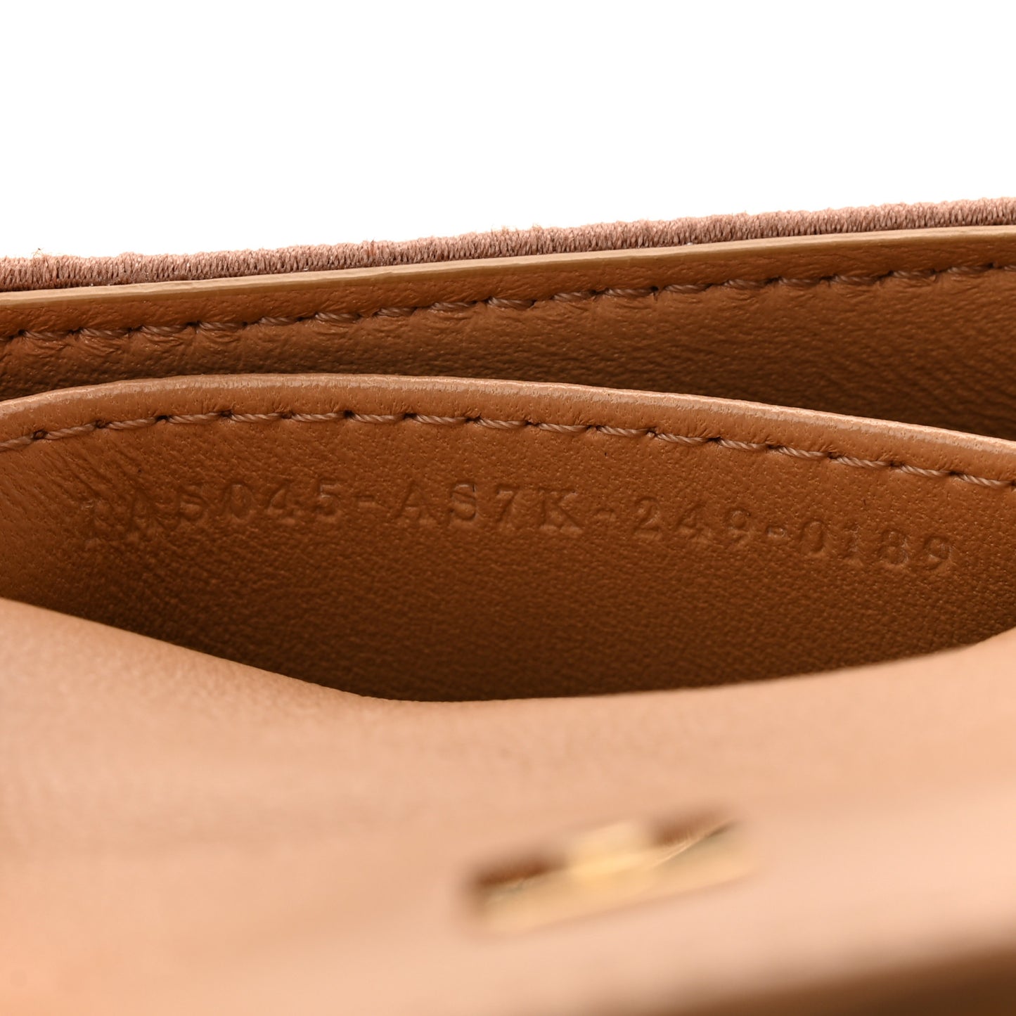 Shearling Nano Maxi Buckle Baguette Charm Camel
