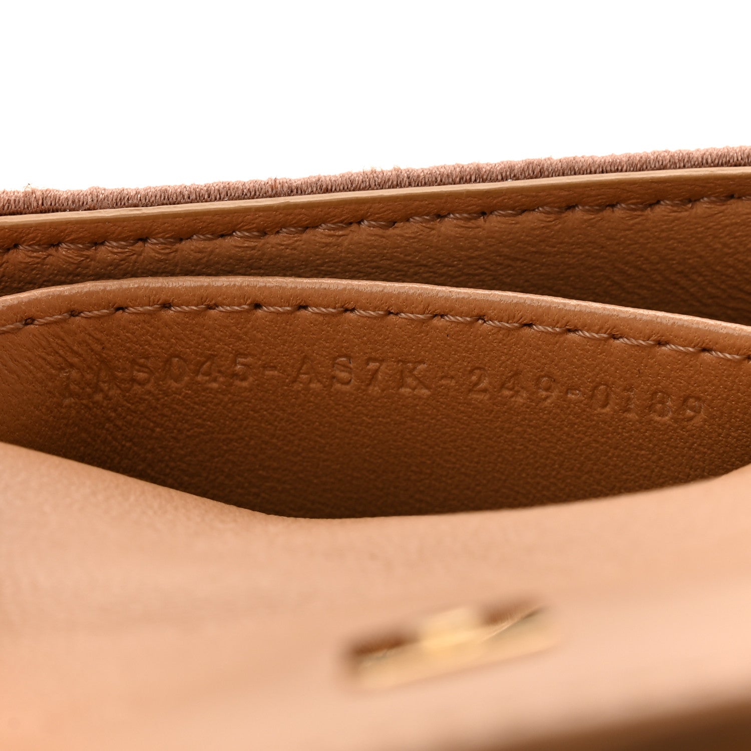 Fendi Shearling Nano Maxi Buckle Baguette Charm Camel 7 of 7