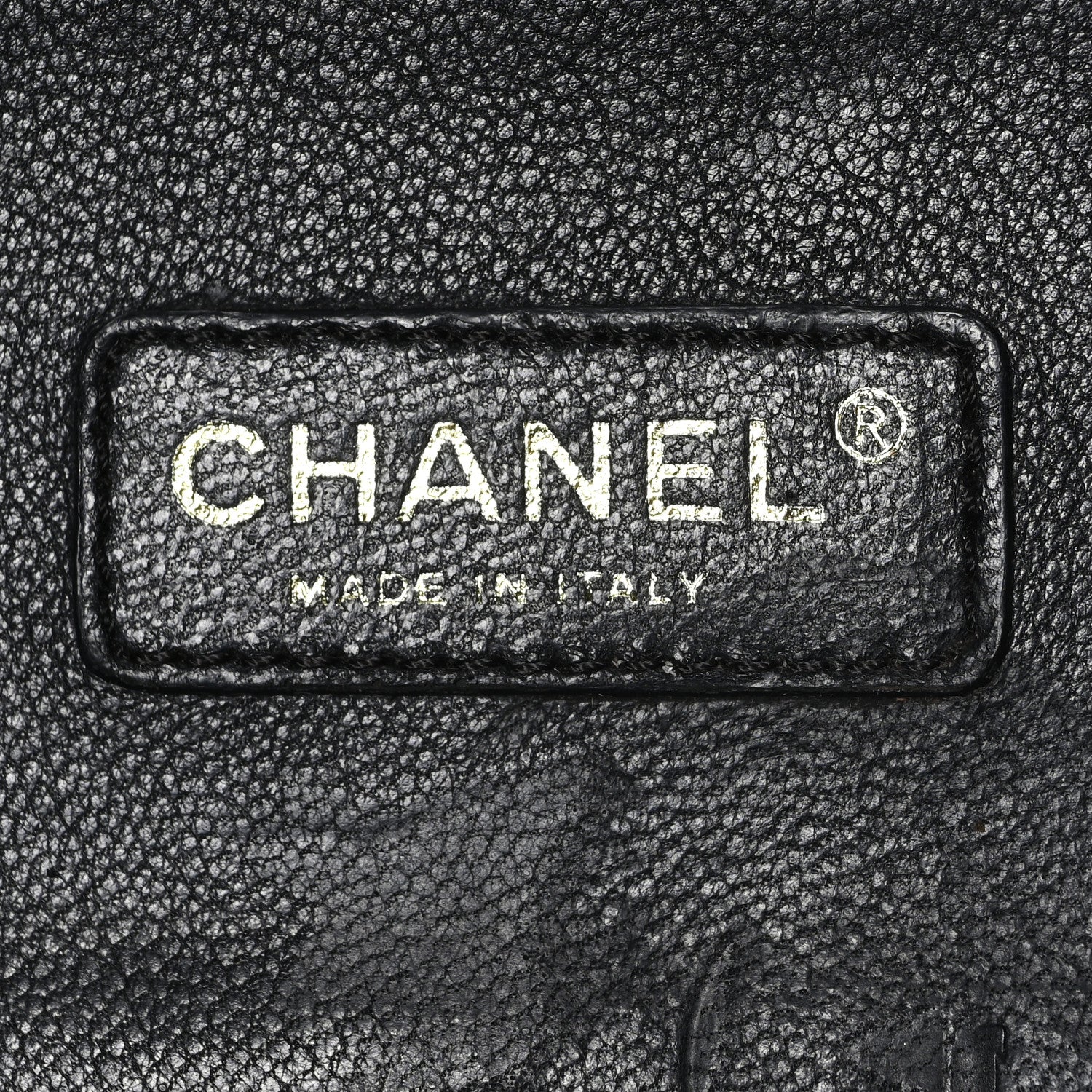 Chanel Patent Perforated CC Shopping Tote Black 6 of 11