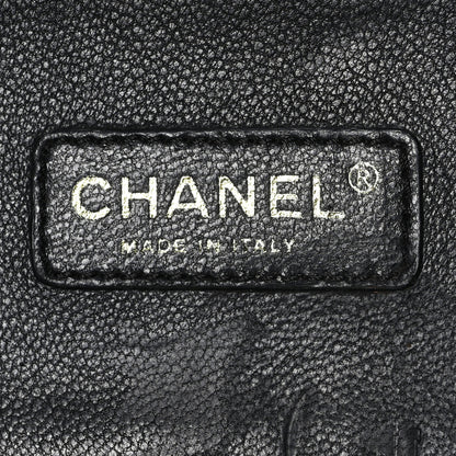 Chanel Patent Perforated CC Shopping Tote Black 6 of 11