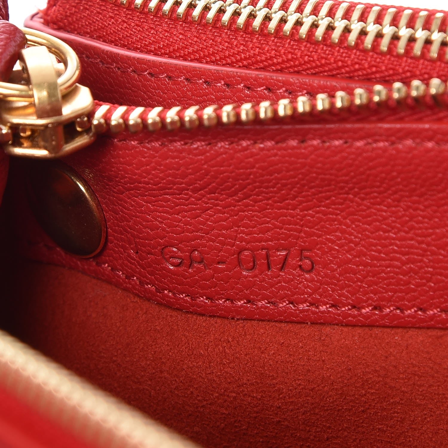 Celine Goatskin Large Trio Crossbody Bag Scarlet 7 of 7