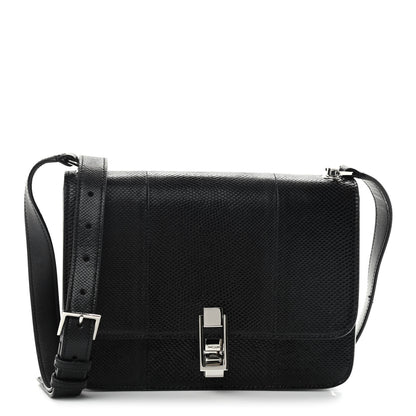 Saint Laurent Snakeskin Carre Satchel Black 1 of 9
