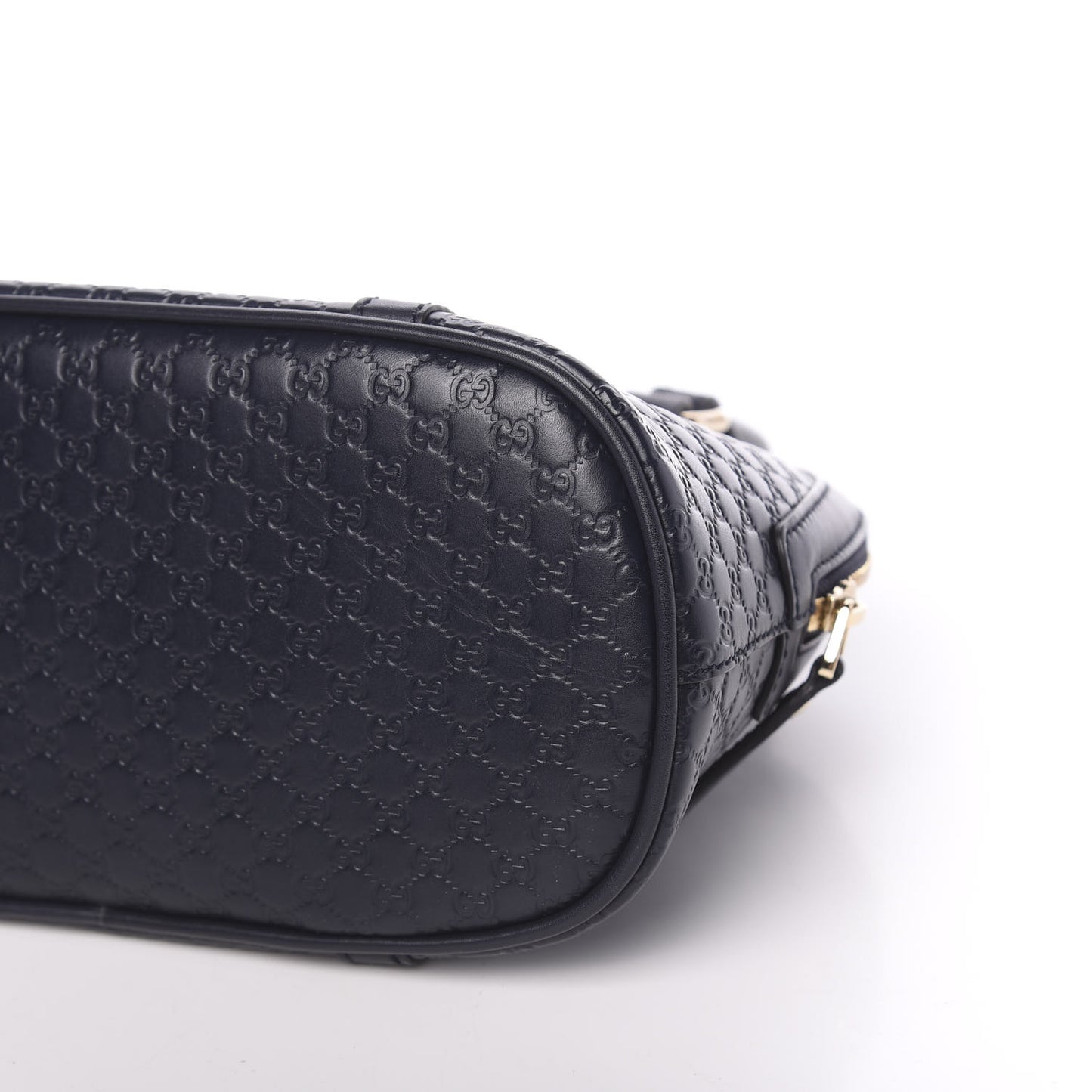 Soft Microguccissima Mini Dome Bag Blue