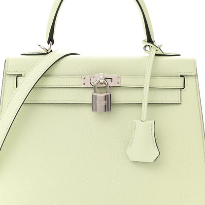 Hermes Epsom Kelly Sellier 25 Vert Fizz 9 of 11