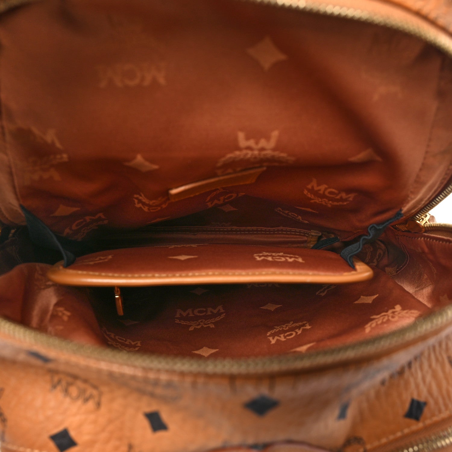 MCM Visetos Small Duke Backpack Cognac 5 of 10