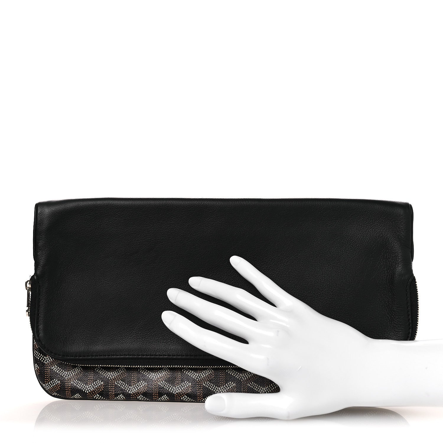 Goyard Goyardine Sainte Marie Soft Clutch Black 2 of 7