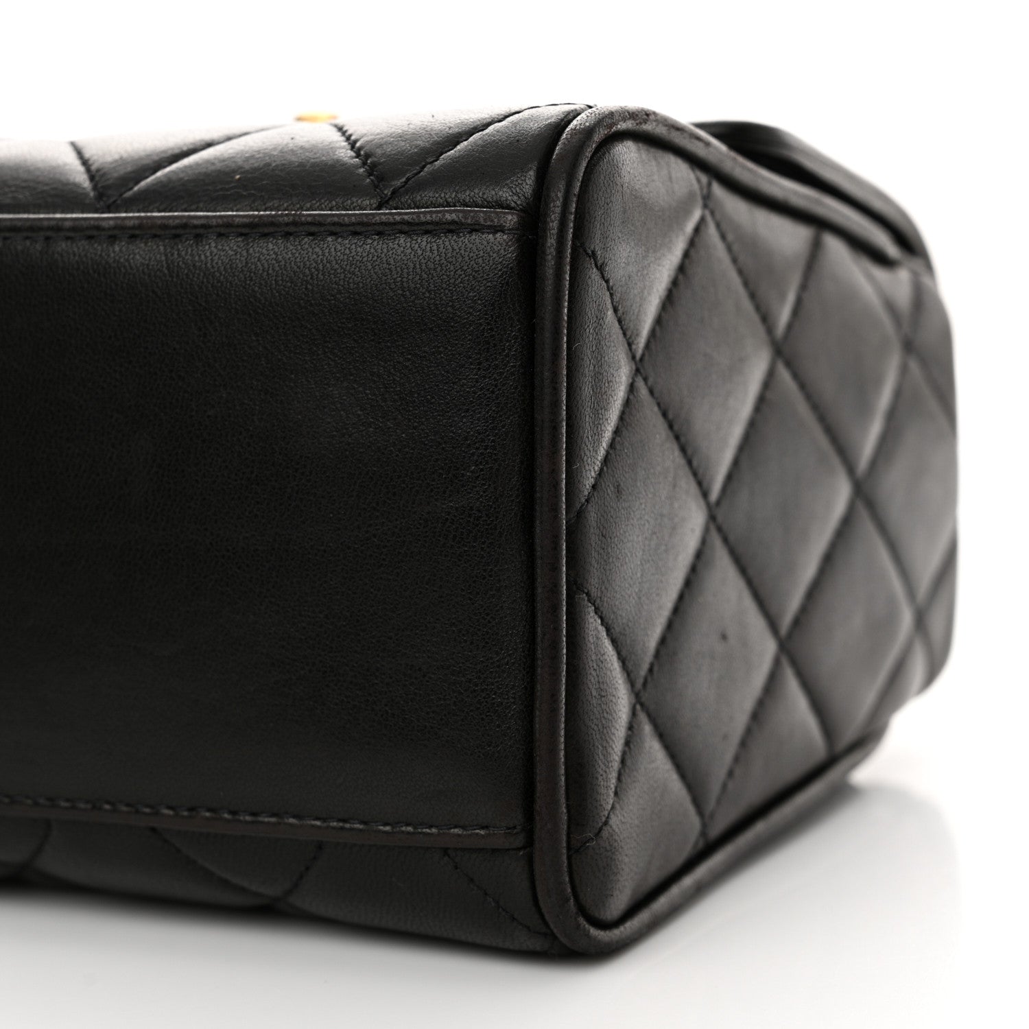 Chanel Lambskin Quilted Mini Square Flap Black 12 of 15