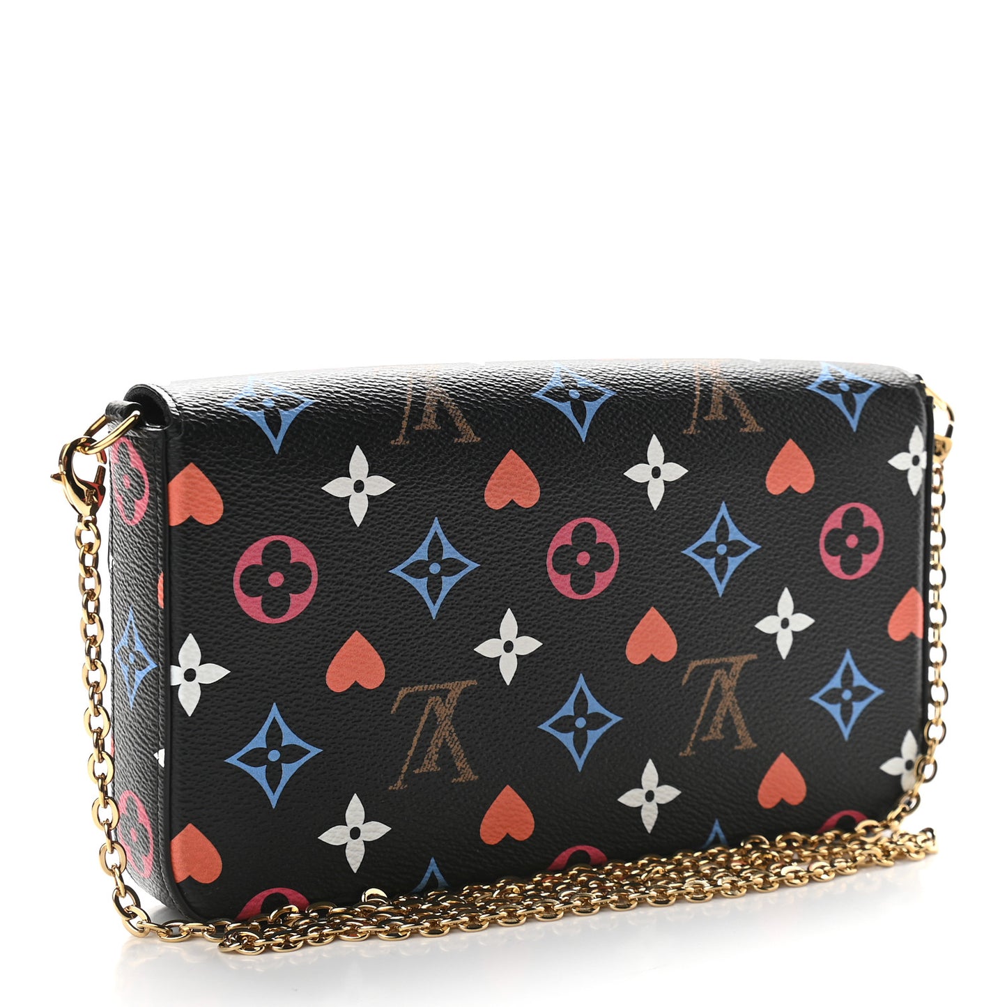 Game On Felicie Chain Wallet Black