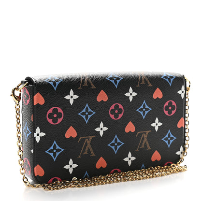 Louis Vuitton Game On Felicie Chain Wallet Black 4 of 9