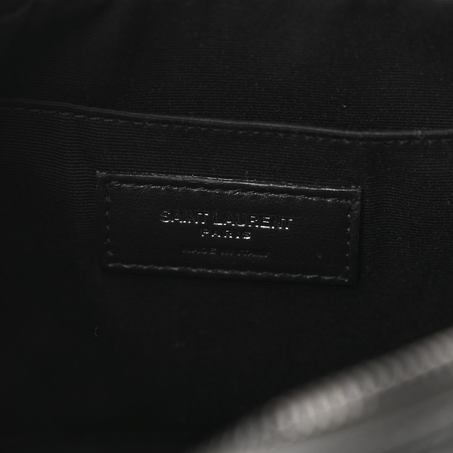 Calfskin Matelasse Monogram Monochrome Lou Camera Bag Black