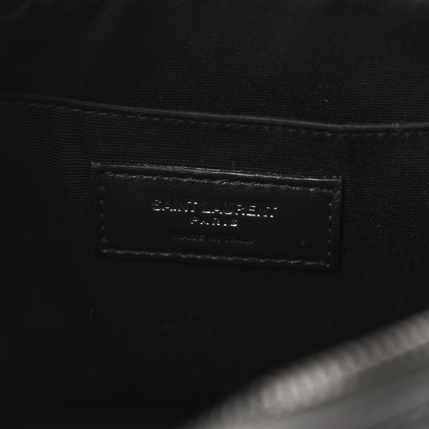Saint Laurent Calfskin Matelasse Monogram Monochrome Lou Camera Bag Black 6 of 10