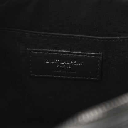 Saint Laurent Calfskin Matelasse Monogram Monochrome Lou Camera Bag Black 6 of 10