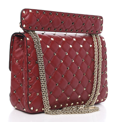 Valentino Garavani Nappa Medium Rockstud Spike Shoulder Bag Rosso Valentino 3 of 10