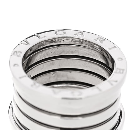 Bulgari 18K White Gold B.Zero1 Four-Band Ring 51 5.75 4 of 6