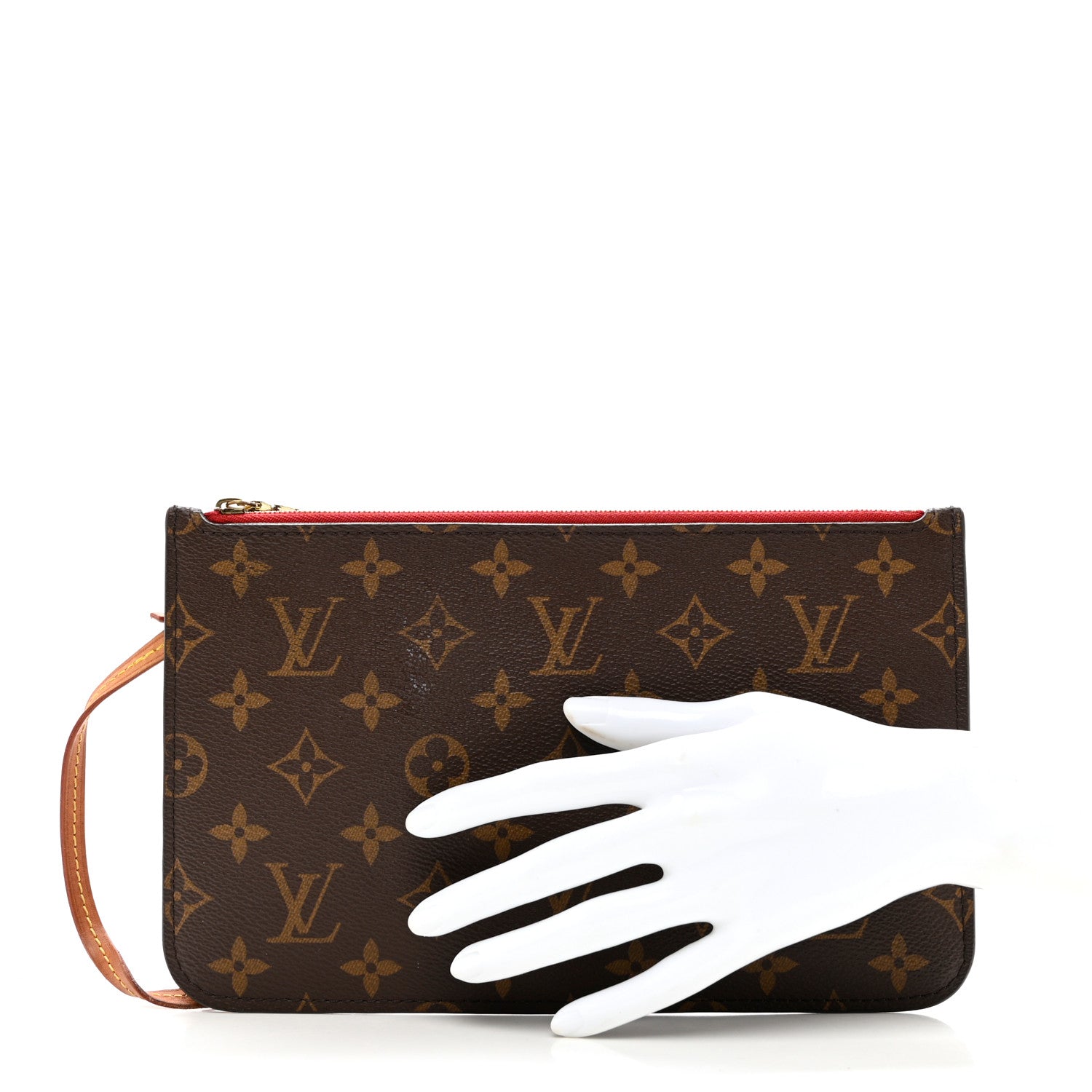 Louis Vuitton Monogram Neverfull MM GM Pochette Cherry 3 of 9