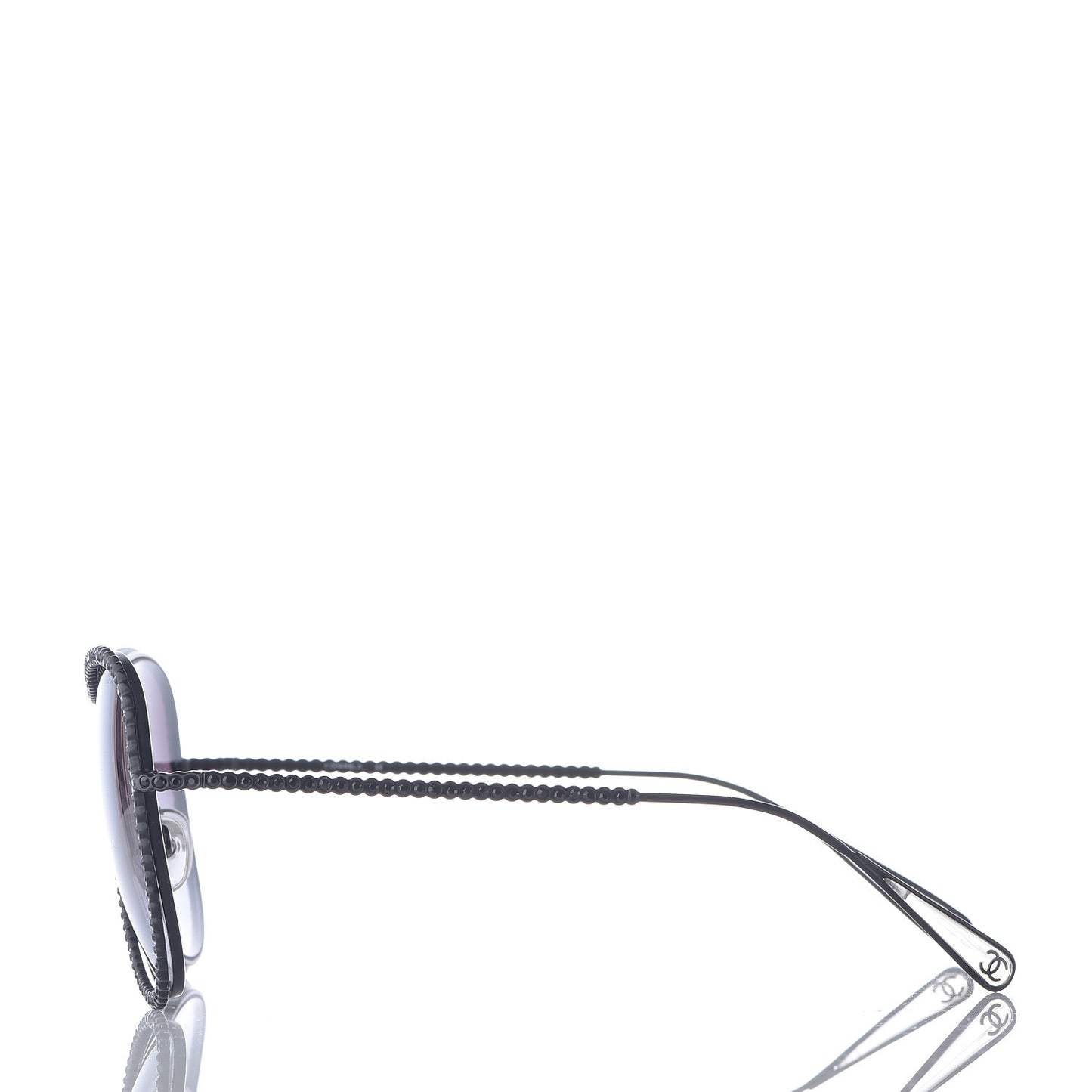Crystal Aviator Sunglasses 71108 Black