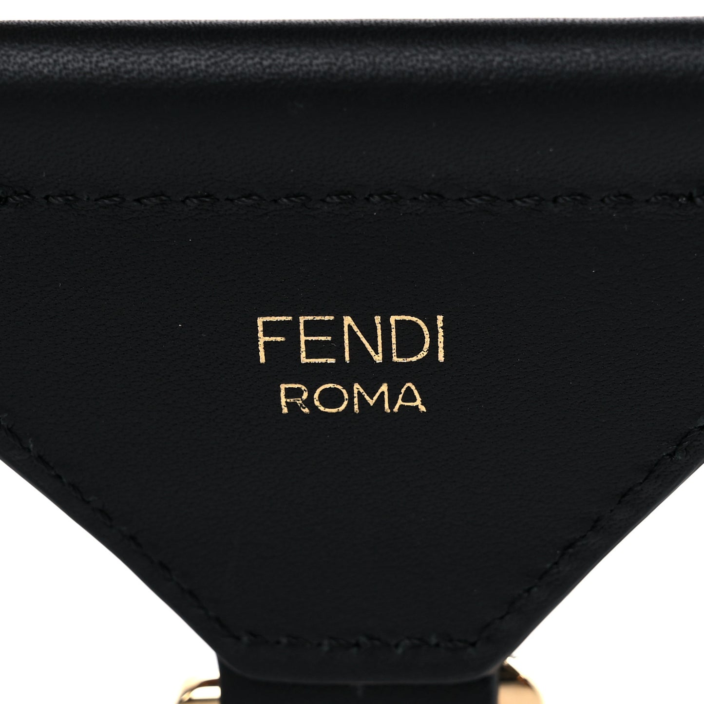 Ribbon Vitello Seta FF 1974 Adjustable Strap You Fango Marrone Black