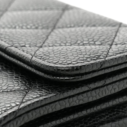 Chanel Caviar Quilted Large Flap Wallet Black 15 of 18