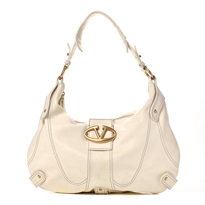Valentino Garavani Lambskin Catch Hobo White 1 of 26