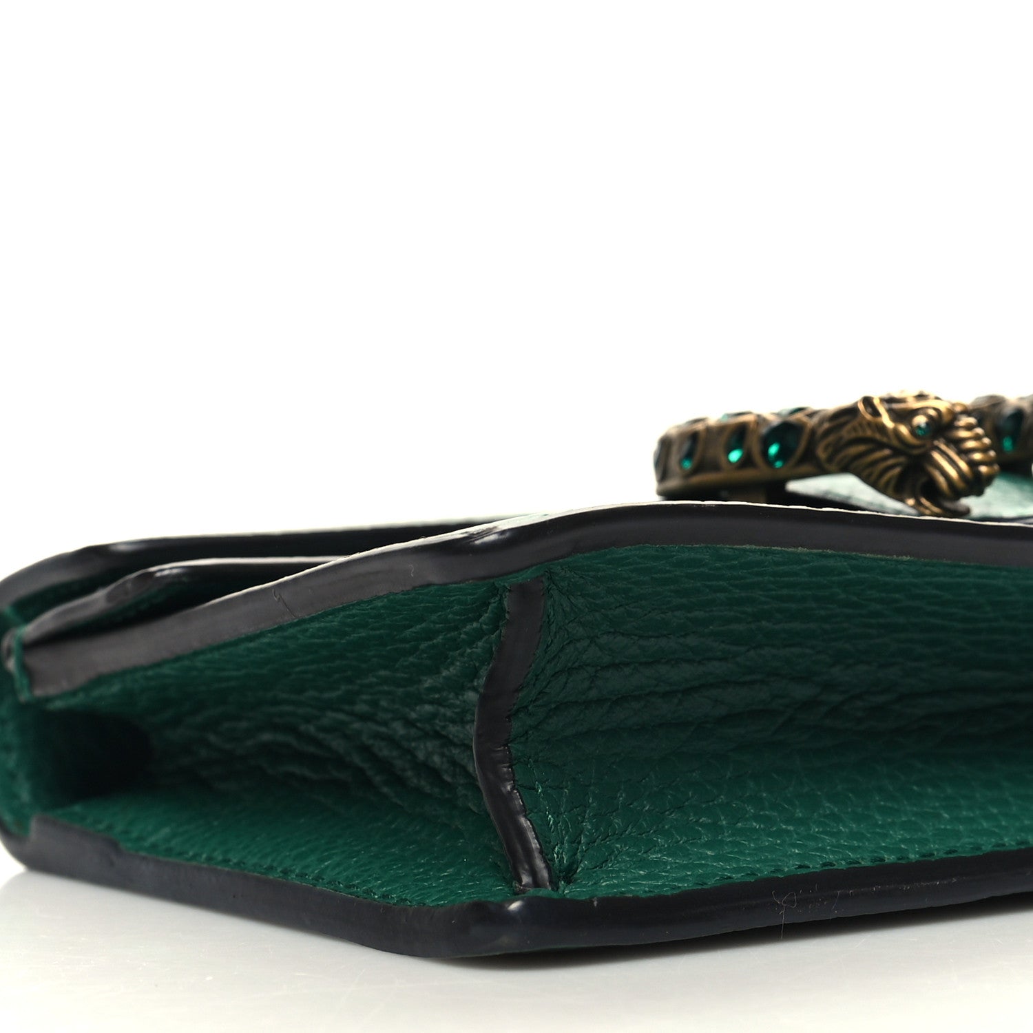 Gucci Dollar Calfskin Crystal Super Mini Dionysus Shoulder Bag Emerald 8 of 10