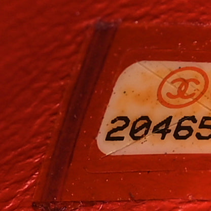 Chanel Lambskin Quilted Mini Square Flap Orange 7 of 14